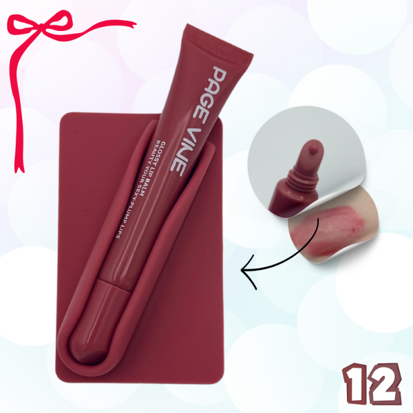 Brillo Labios Péptidos #12 + Soporte