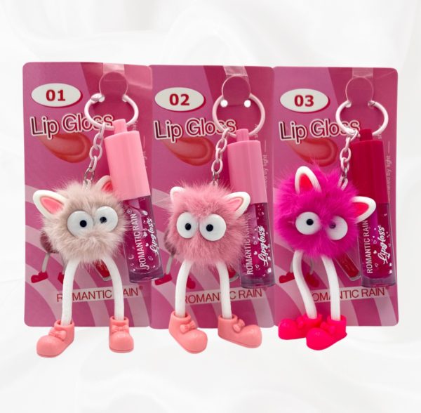 Brillo Labios Waterproof + Llavero Monstrii Pompón