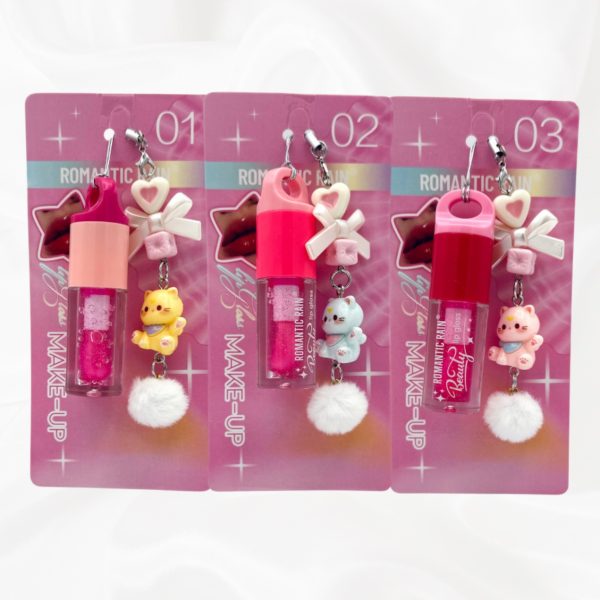 Brillo Labios Hidratante + Llavero Gatito